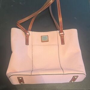 Dooney & Bourke Light Pink and Brown Tote